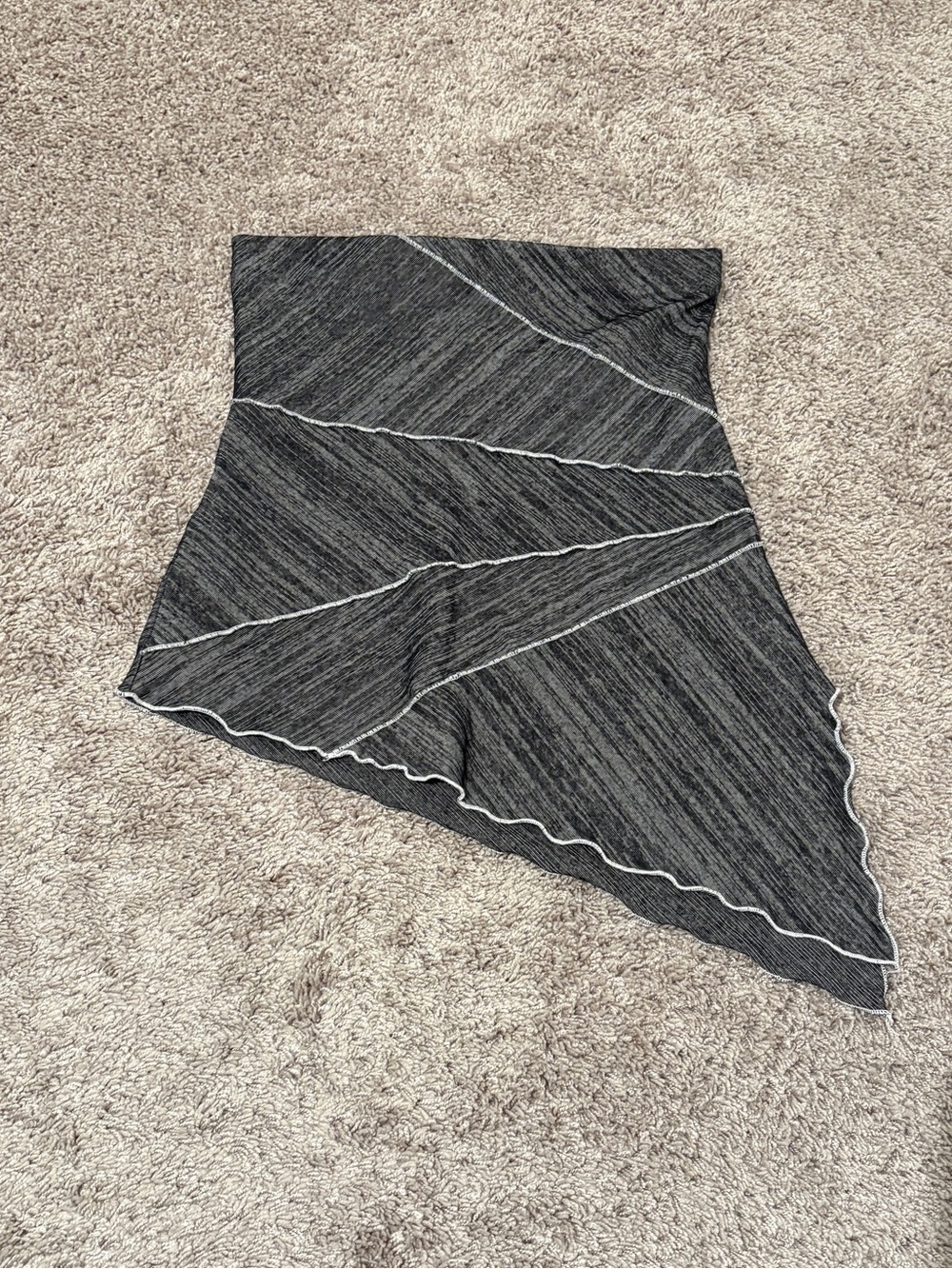 Asymmetrical tube top